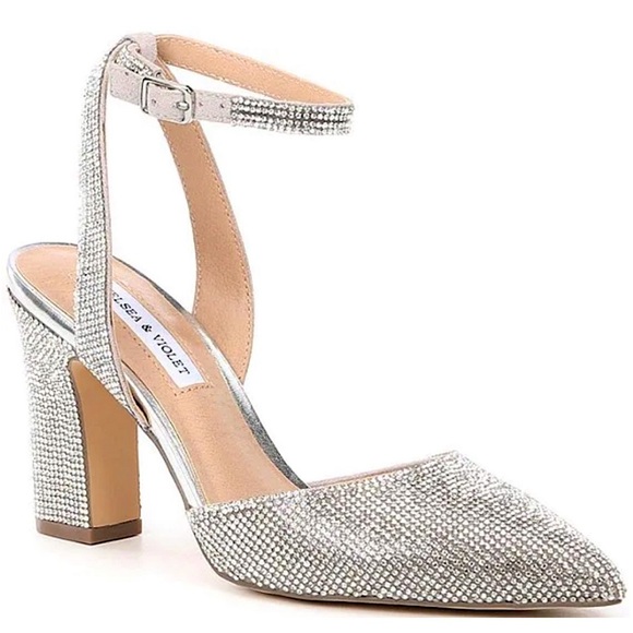 Chelsea & Violet Mary Rhinestone Heels - Picture 5 of 8